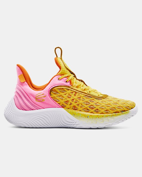 Unisex Curry Flow 9 Basketball Shoes, Yellow, pdpMainDesktop image number 0